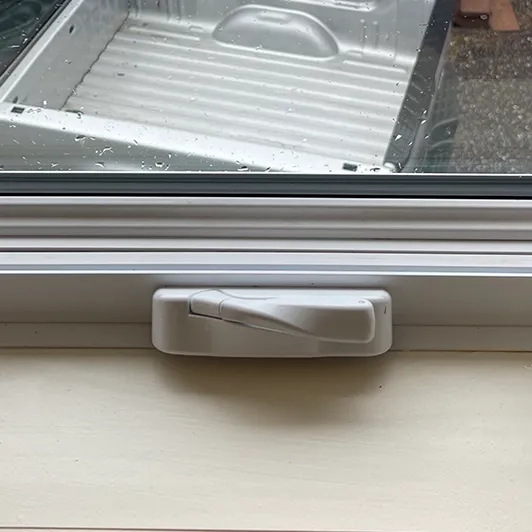 The same window sill after cleaning